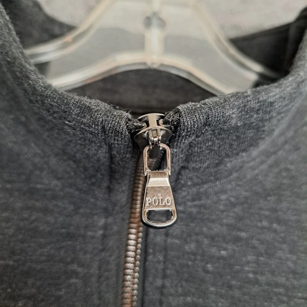 Polo‎ Ralph Lauren Sweater XL Mens Gray 1/4 Zip Pullover Preppy 51
